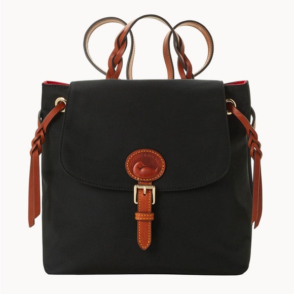 Dooney & Bourke Nylon Flap Backpack black - Picture 1 of 14
